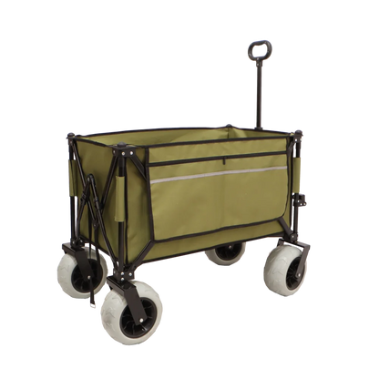 GLAMP עגלת קמפינג מתקפלת עם גלגלי בלון