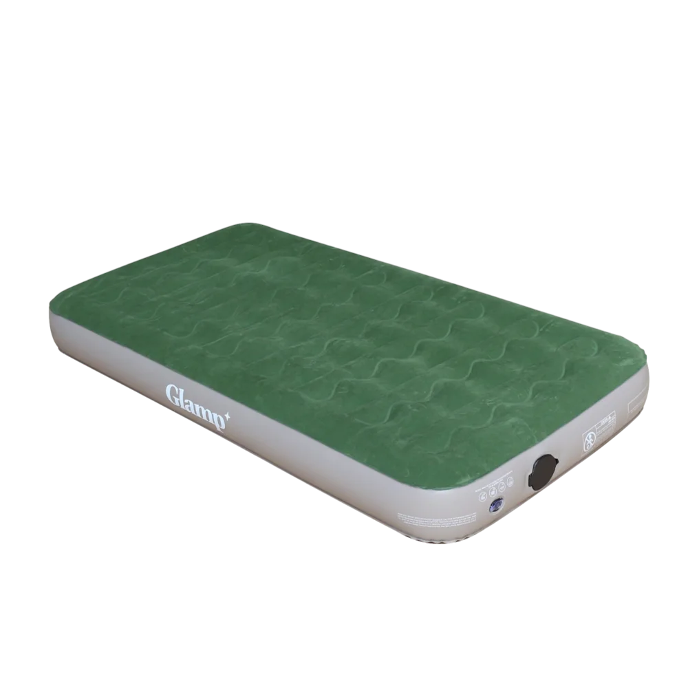 GLAMP GSAB22 מזרן יחיד דק מתנפח בצבע ירוק/חום