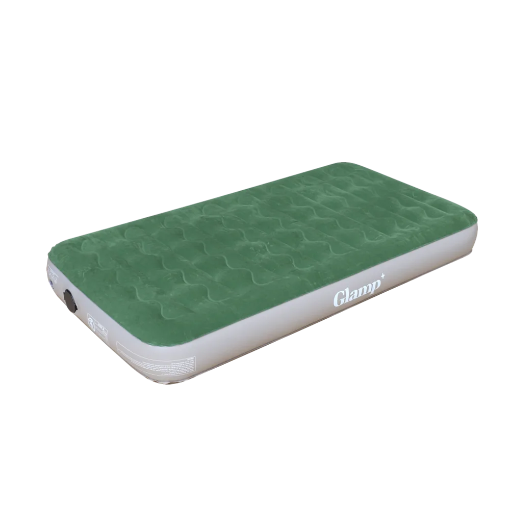GLAMP GSAB22 מזרן יחיד דק מתנפח בצבע ירוק/חום