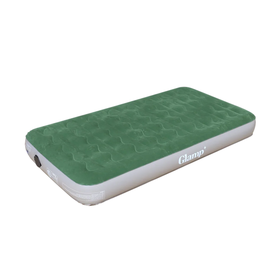 GLAMP GSAB22 מזרן יחיד דק מתנפח בצבע ירוק/חום
