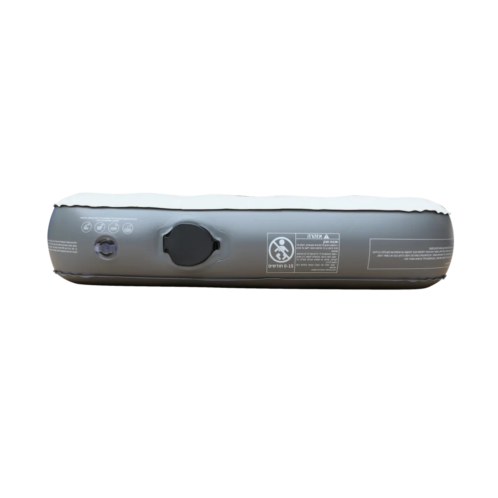 GLAMP GSAB22 מזרן יחיד דק מתנפח בצבע אפור בהיר/אפור כהה