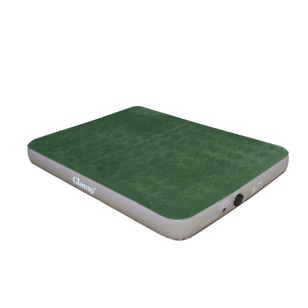 GLAMP GTAB22 מזרן זוגי דק מתנפח בצבע חום/ירוק