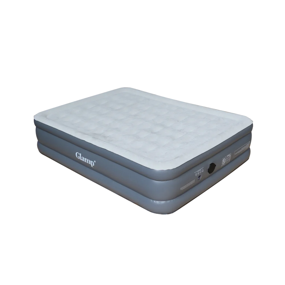 GLAMP GTAB46 מזרן זוגי עבה מתנפח בצבע אפור כהה/אפור בהיר