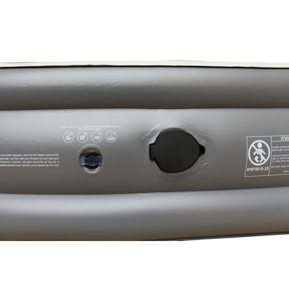 GLAMP GTAB46 מזרן זוגי עבה מתנפח בצבע אפור כהה/אפור בהיר