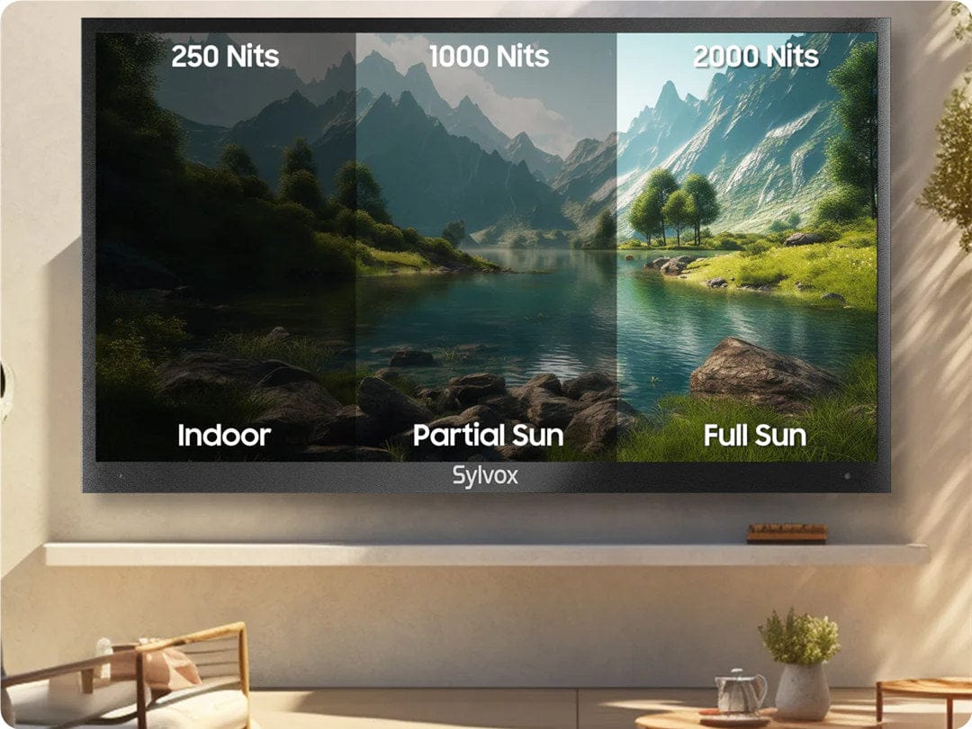 SYLVOX 55" 2000Nit Google Outdoor TV Pool Pro 2.0 טלויזיה בגודל 55 אינץ' לשימוש חיצוני בשמש מלאה - דוגית
