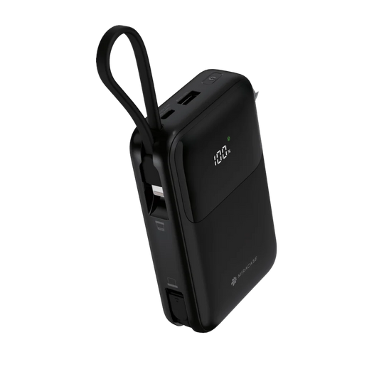 MIRACASE סוללת טעינה MPB20PD 22.5W 2CB עם כבלים מובנים