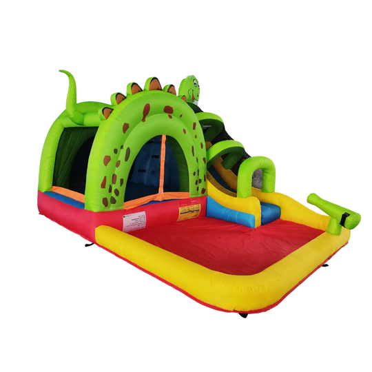 MIRAJUMP מתקן מתנפח לגינה עולם הדינוזאורים MJ05