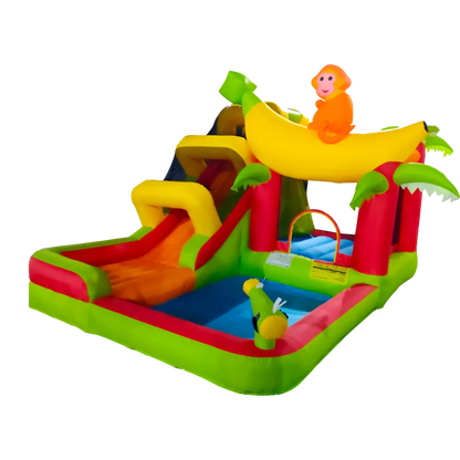 MIRAJUMP מתקן מתנפח לגינה עולם הקופים MJ07 - דוגית
