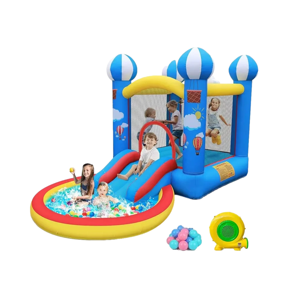 MIRAJUMP מתקן מתנפח לגינה טירת הכדורים MJ68 - דוגית