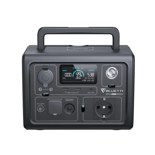 BLUETTI EB3A 600W 268Wh תחנת כוח ניידת