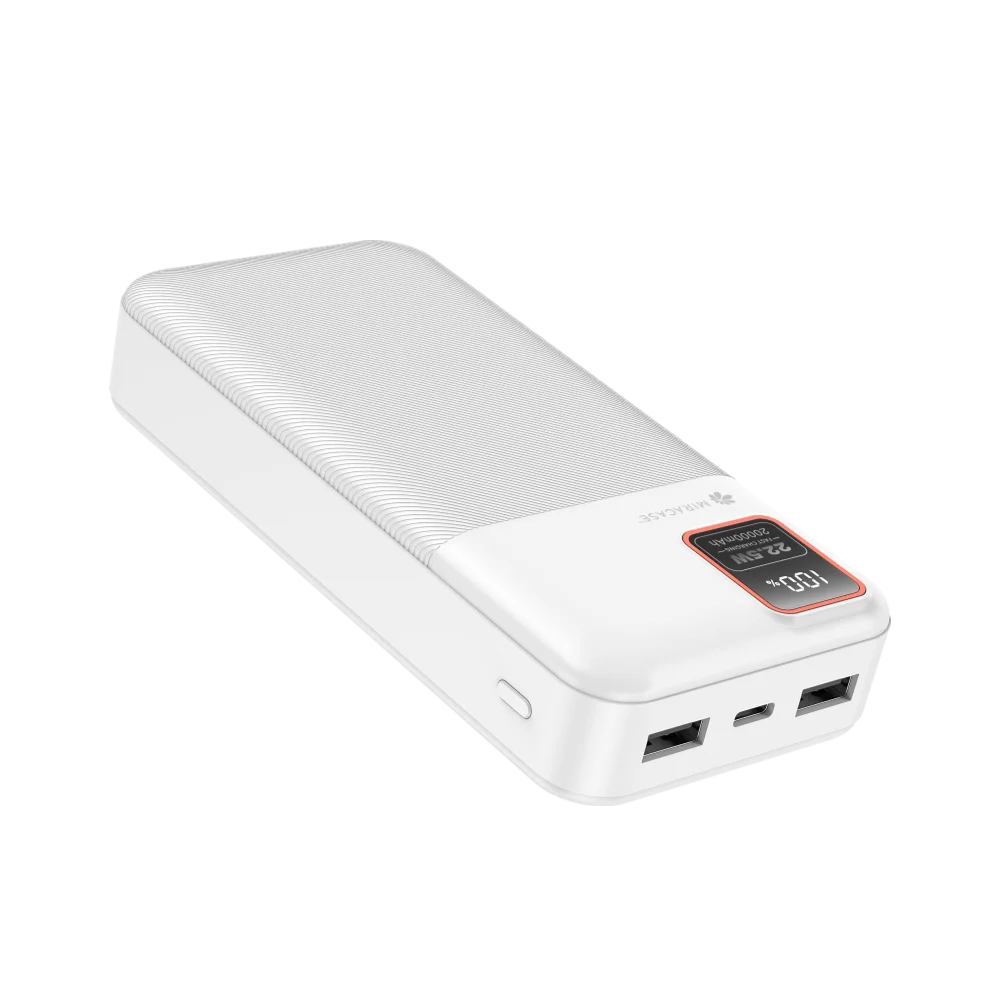 MIRACASE סוללת טעינה דגם MPB20LCD בצבע לבן