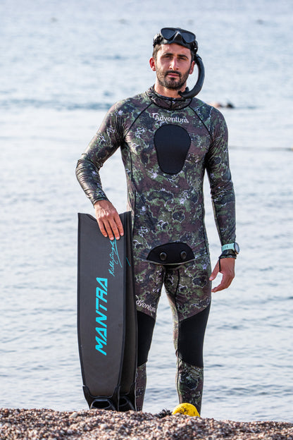 ADVENTURE Rush Guard Camo Spearfishing Jacket חליפה צלילה חופשית חלק עליון