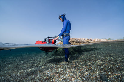 ADVENTURE 5.5mm Dark Blue Freediving Jacket חליפה צלילה חופשית ספורטיבית חלק עליון בעובי 5.5 מ"מ