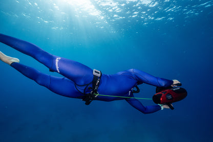 ADVENTURE 5.5mm Dark Blue Freediving Jacket חליפה צלילה חופשית ספורטיבית חלק עליון בעובי 5.5 מ"מ