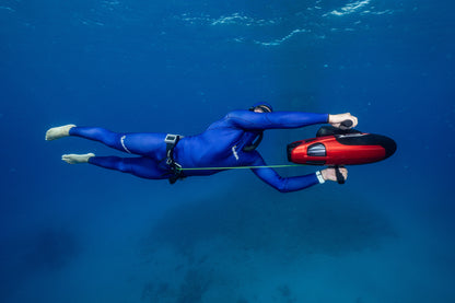 ADVENTURE 5.5mm Dark Blue Freediving Jacket חליפה צלילה חופשית ספורטיבית חלק עליון בעובי 5.5 מ"מ