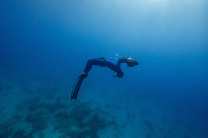 ADVENTURE 5.5mm Dark Blue Freediving Jacket חליפה צלילה חופשית ספורטיבית חלק עליון בעובי 5.5 מ"מ