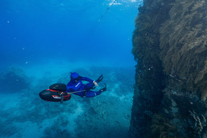 ADVENTURE 5.5mm Dark Blue Freediving Jacket חליפה צלילה חופשית ספורטיבית חלק עליון בעובי 5.5 מ"מ