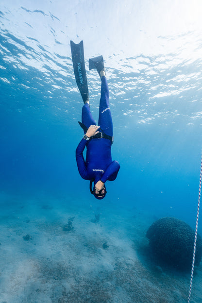 ADVENTURE 5.5mm Dark Blue Freediving Jacket חליפה צלילה חופשית ספורטיבית חלק עליון בעובי 5.5 מ"מ