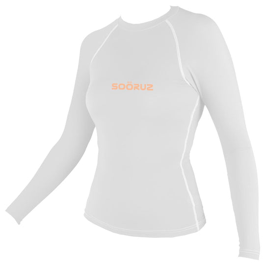 SOORUZ Rashguard LS TAMARIS Women חולצת לייקרה ארוכה לנשים בצבע לבן