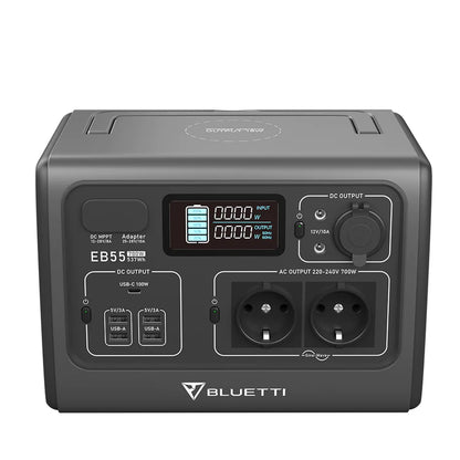 BLUETTI PowerOak EB55 700W 537Wh תחנת כוח ניידת