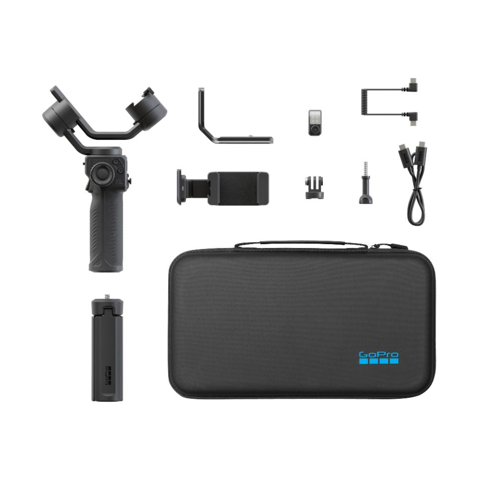 GOPRO Fluid Pro AI מייצב גימבל רב תכליתי עם יכולת מעקב על בסיס בינה מלאכותית - דוגית