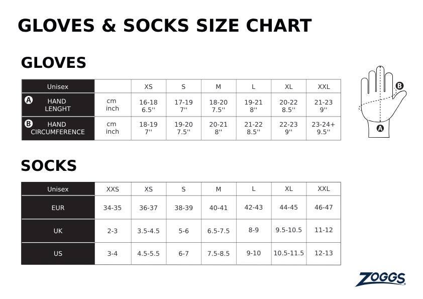 ZOGGS Neoprene Swimming Gloves - 2mm כפפות שחייה בעובי 2 מ"מ