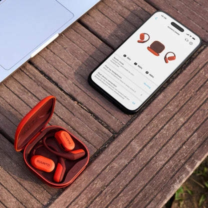 SUUNTO Spark Coral Orange אוזניות ספורט אוזן פתוחה בצבע כתום