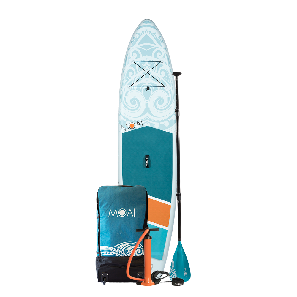 MOAI All-Round SUP 11' Package סאפ מתנפח באורך 335 ס"מ עם משוט פיברגלס