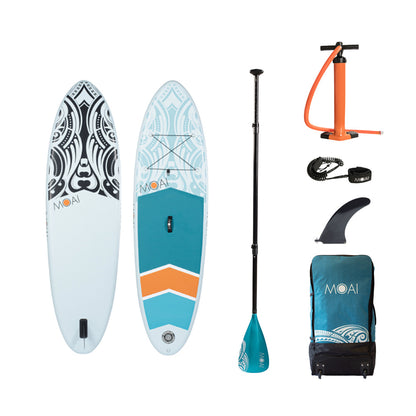 MOAI All-Round SUP & Surf 9’5 Package סאפ מתנפח באורך 287 ס"מ עם משוט פיברגלס