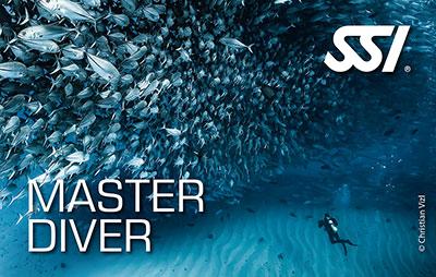 Master Diver באנדל תעודות SSI דיגיטליות לקורסי צלילה: 5 התמחויות לבחירה - דוגית