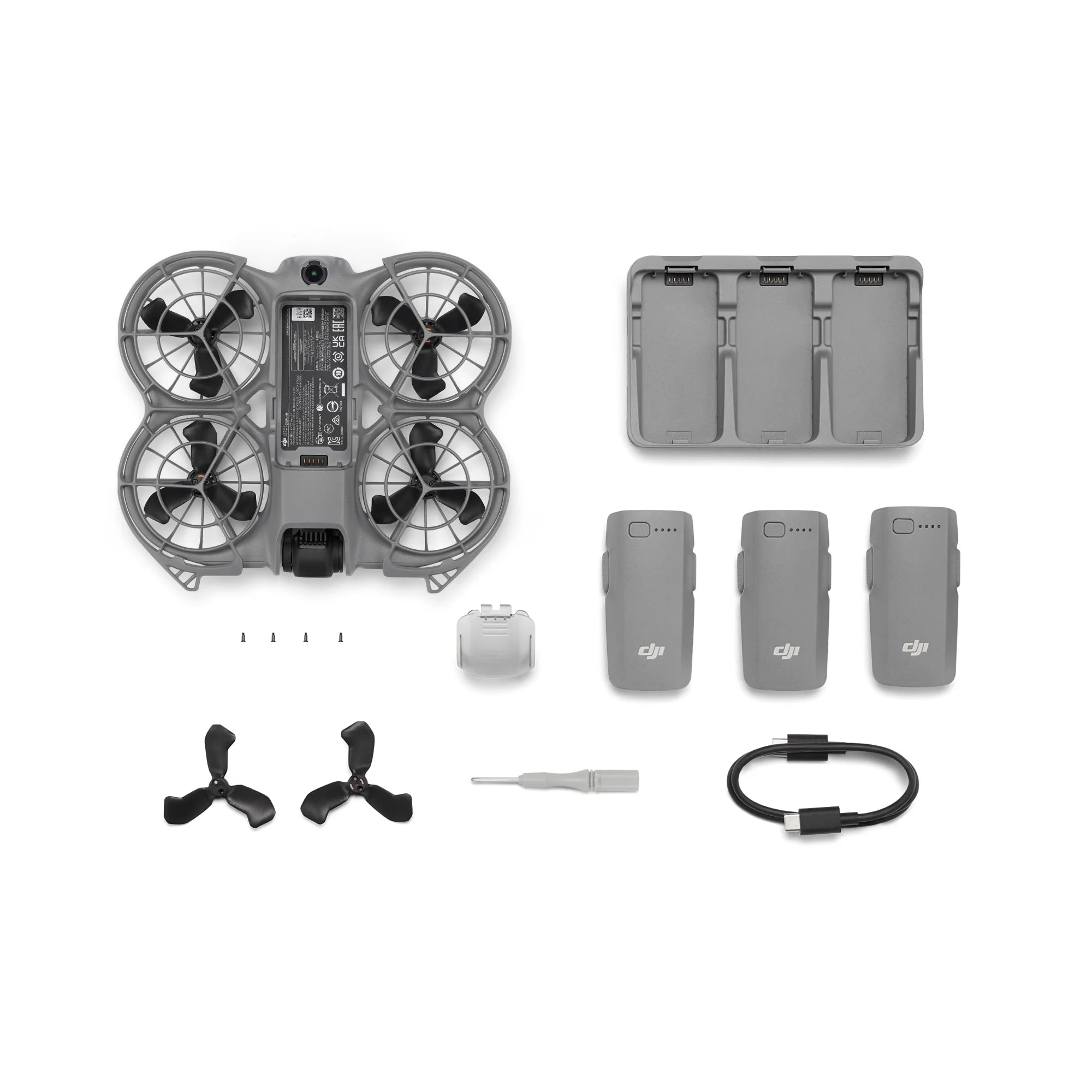 Dji Neo 2 Fly More Combo ערכת רחפן קטן ללא שלט - דוגית