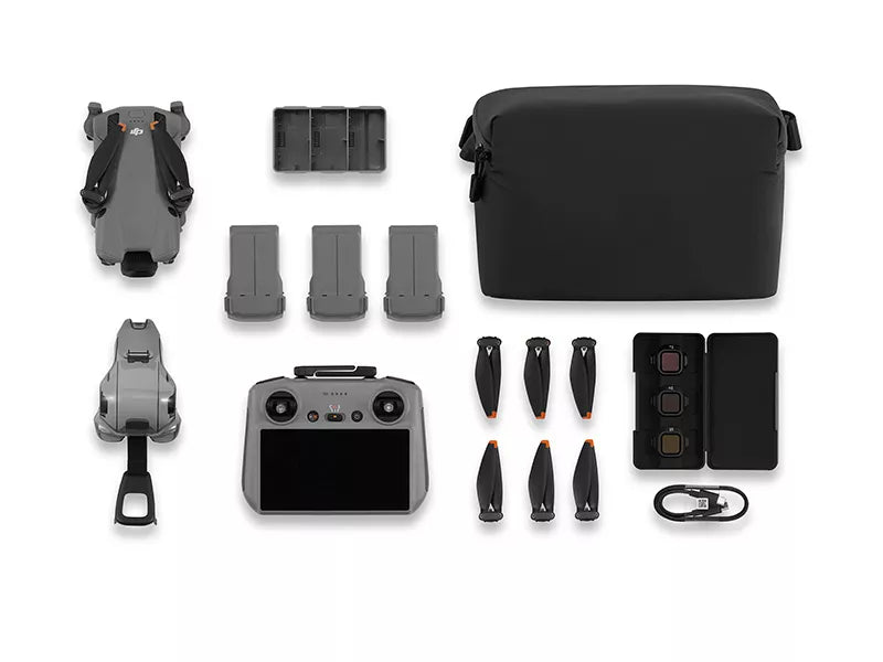 DJI Mini 5 Pro Fly More Combo ערכת רחפן מיני רב תכליתי המתאים לולוגרים עם שלט חכם - דוגית