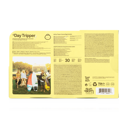 SUN BUM Day Tripper מארז קרם הגנה לגוף, לשפתיים וקרם אלוורה