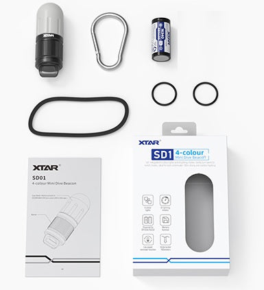 XTAR SD1 Diving Beacon מיני מבזק/פלאש צלילה - דוגית