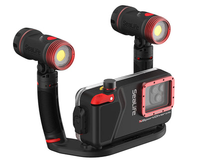 SEALIFE SportDiver Ultra Duo 5000 Set for iPhone & Android סט מארז תת ימי מתקדם ותאורה לסמארטפון