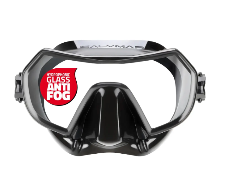 Salvimar Mid ENDLESS Anti Fog מסיכת צלילה לבני נוער/בעלי פרופיל פנים קטן עם הגנה מפני הצטברות אדים - דוגית