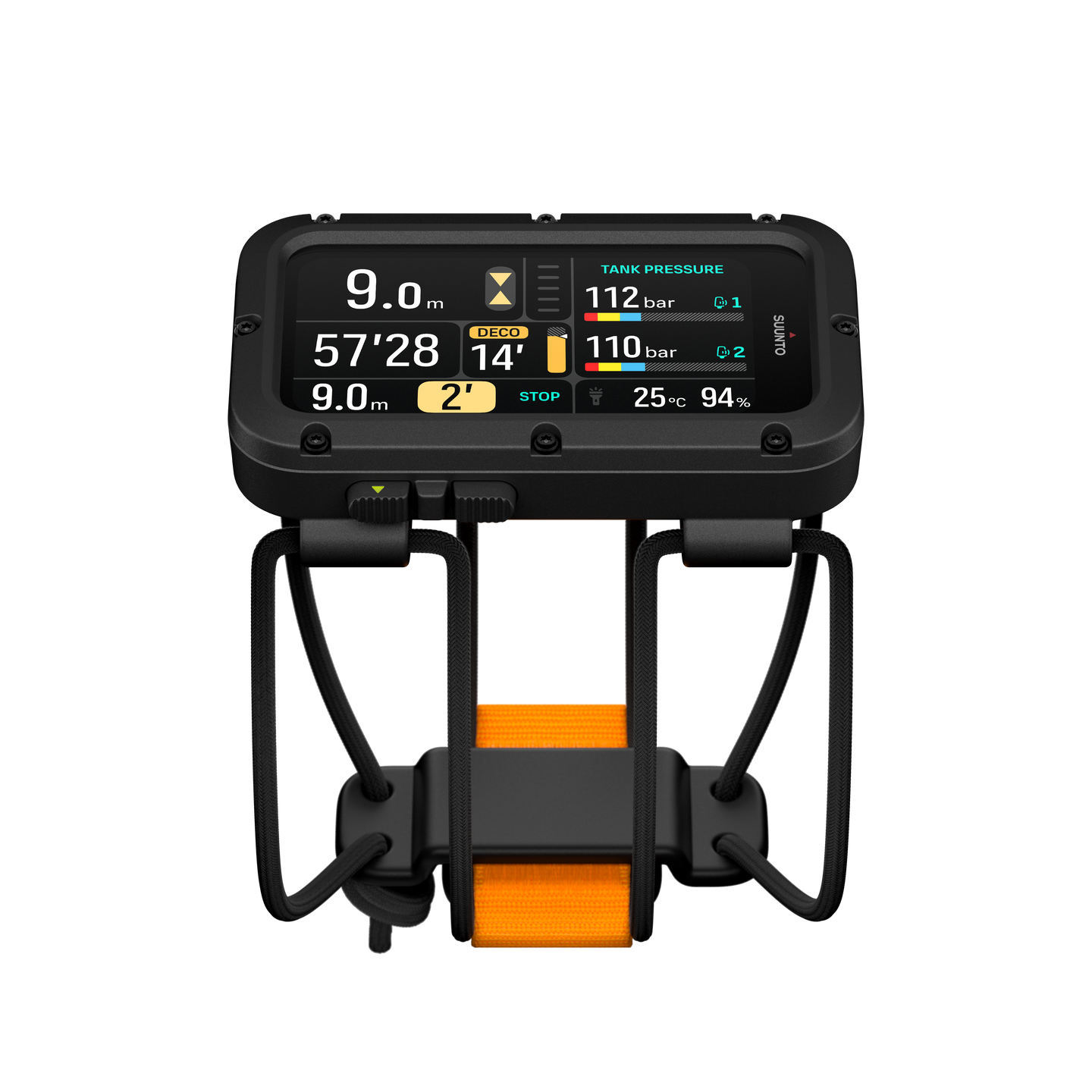 SUUNTO Nautic Bungee Cord מחשב צלילה מתקדם עם רצועת בנג'י