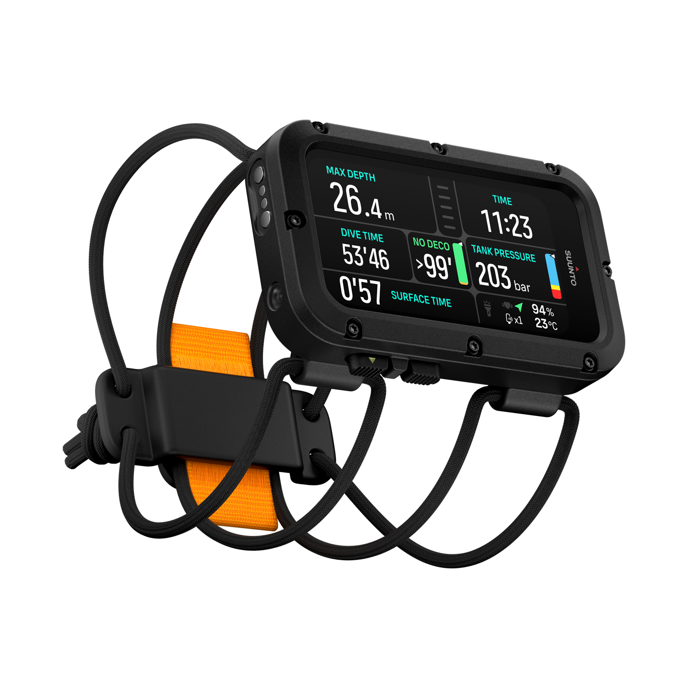 SUUNTO Nautic Bungee Cord מחשב צלילה מתקדם עם רצועת בנג'י