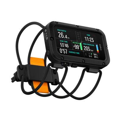 SUUNTO Nautic Bungee Cord מחשב צלילה מתקדם עם רצועת בנג'י