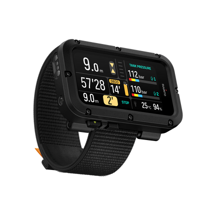 SUUNTO Nautic Elastic Textile Strap מחשב צלילה מתקדם עם רצועת טקסטיל