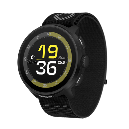 SUUNTO Run All Black שעון ספורט וכושר בצבע שחור