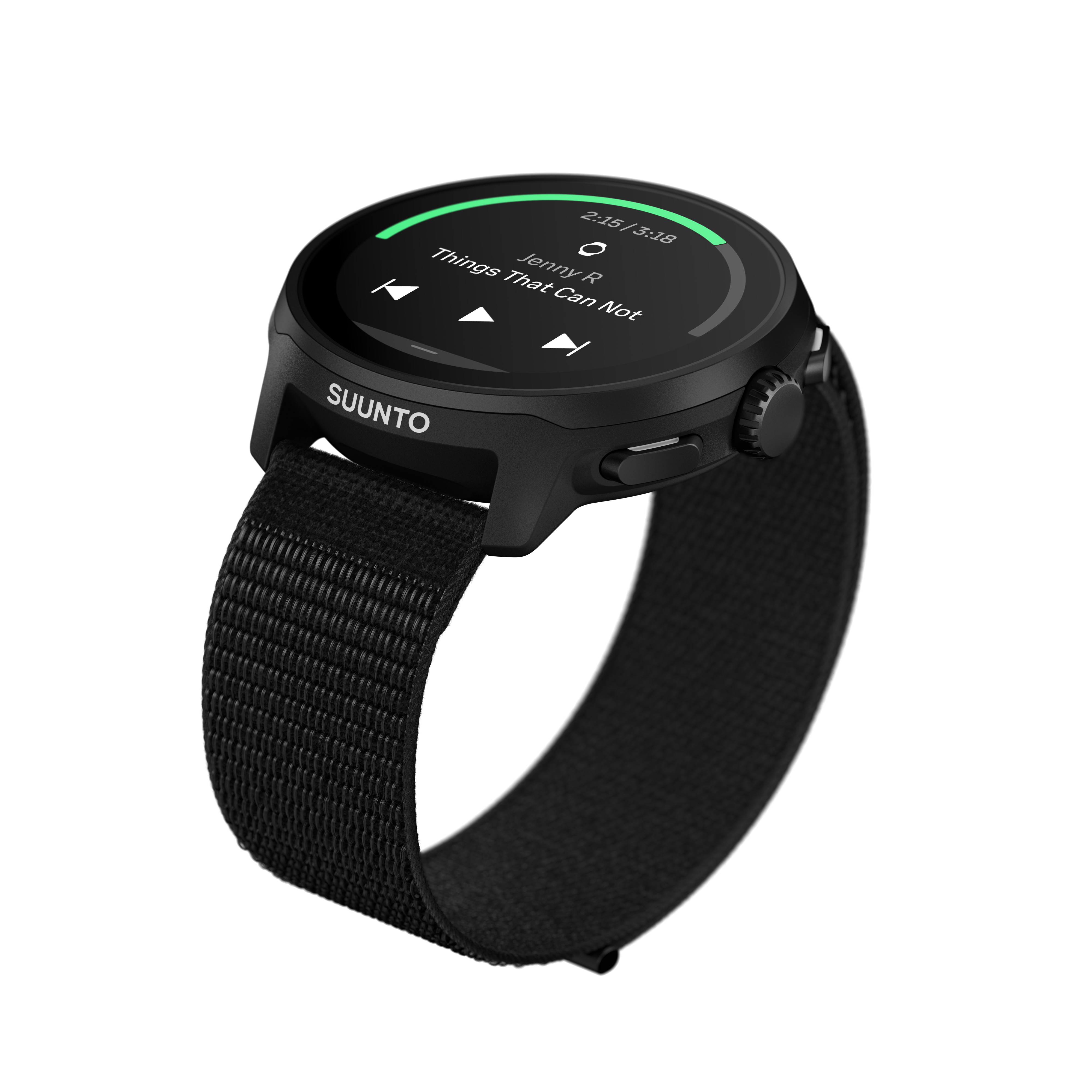 SUUNTO Run All Black שעון ספורט וכושר בצבע שחור