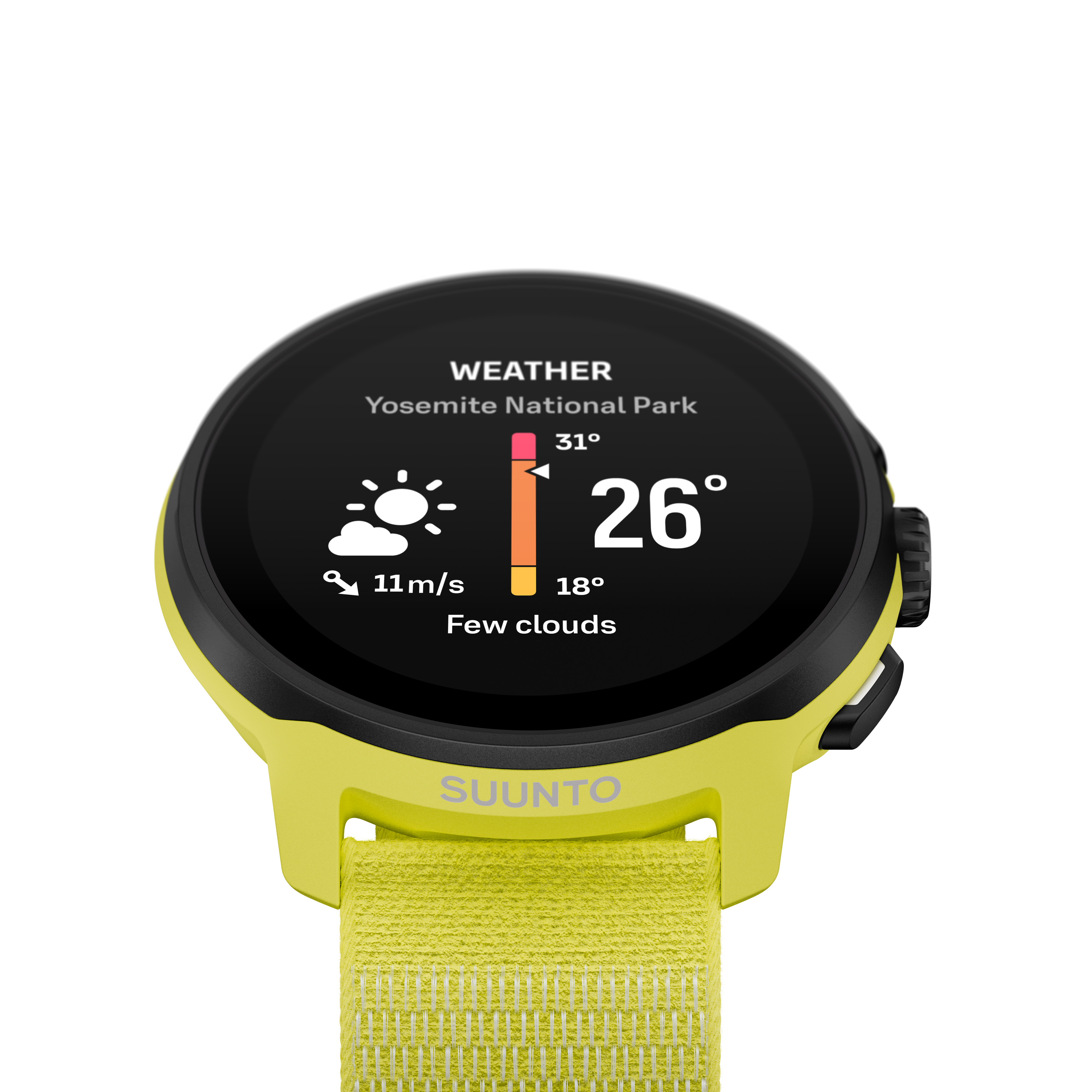 SUUNTO Run Lime שעון ספורט וכושר בצבע צהוב
