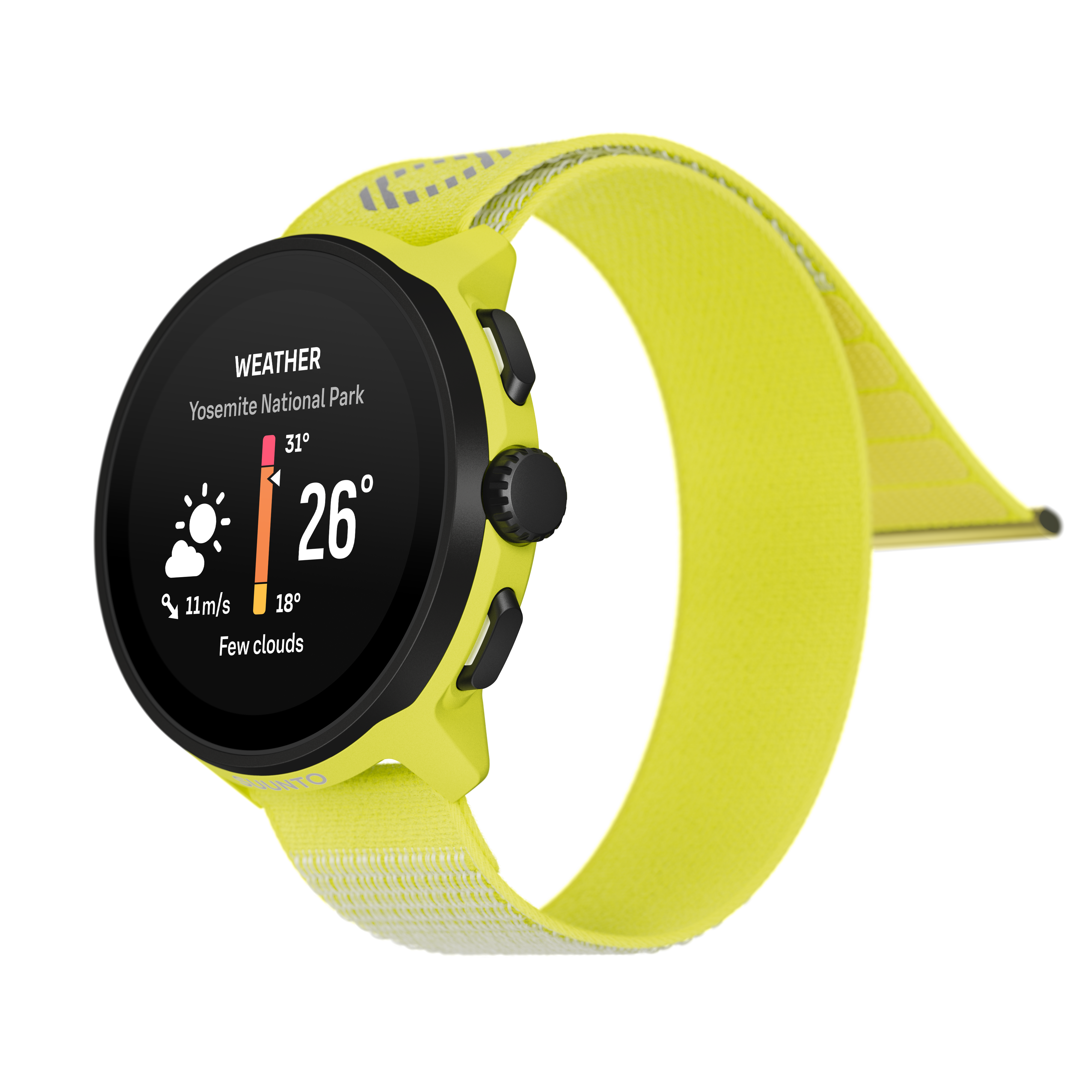 SUUNTO Run Lime שעון ספורט וכושר בצבע צהוב