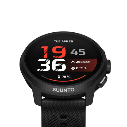 SUUNTO Run 2 All Black 4GB שעון ספורט וכושר בצבע שחור עם זיכרון פנימי של 4 ג׳יגה בייט