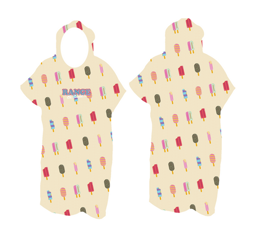 RANGE Ice Cream Adult Poncho מגבת פונצ'ו למבוגרים