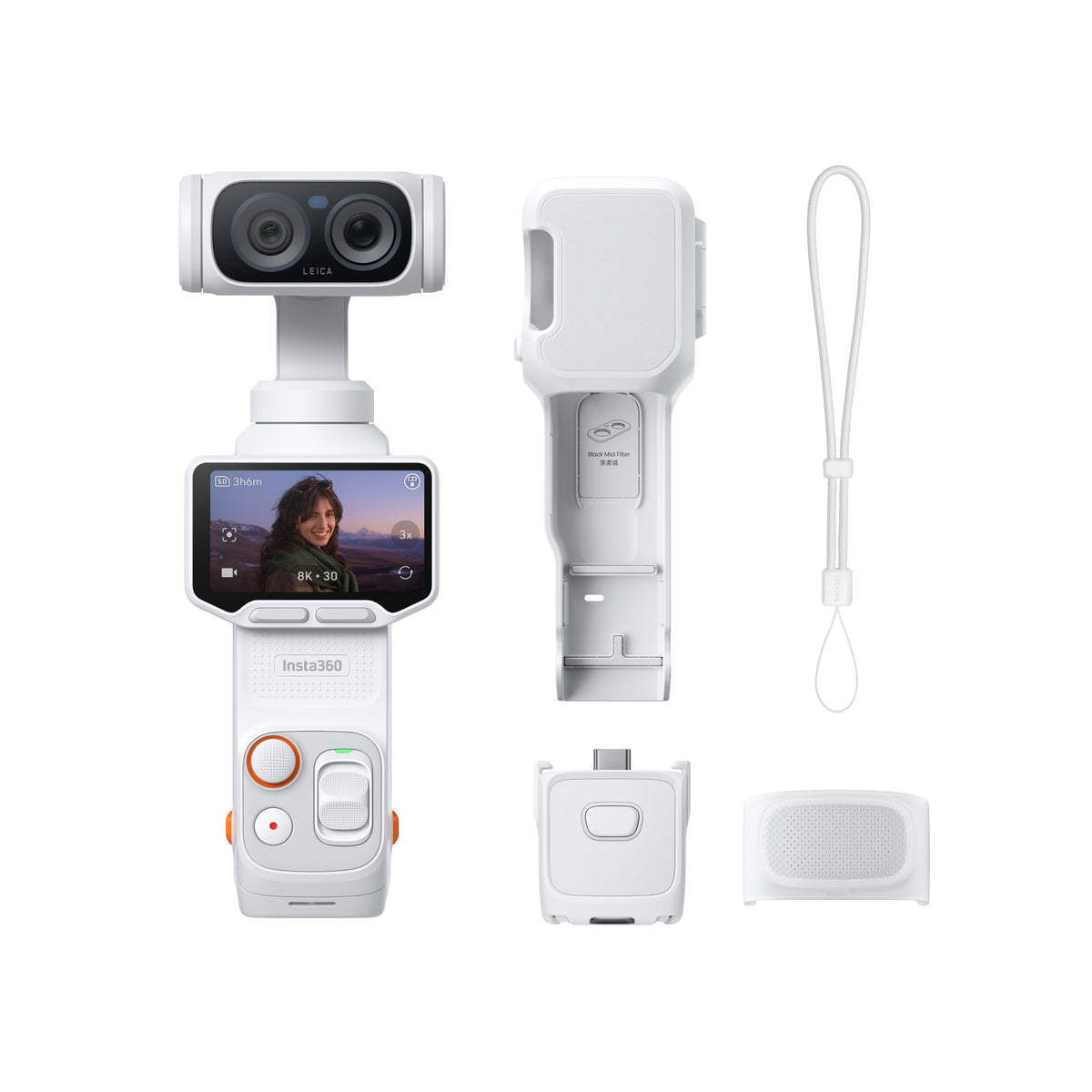 Insta360 Luna Ultra 8K מצלמת גימבל עדשה כפולה - דוגית