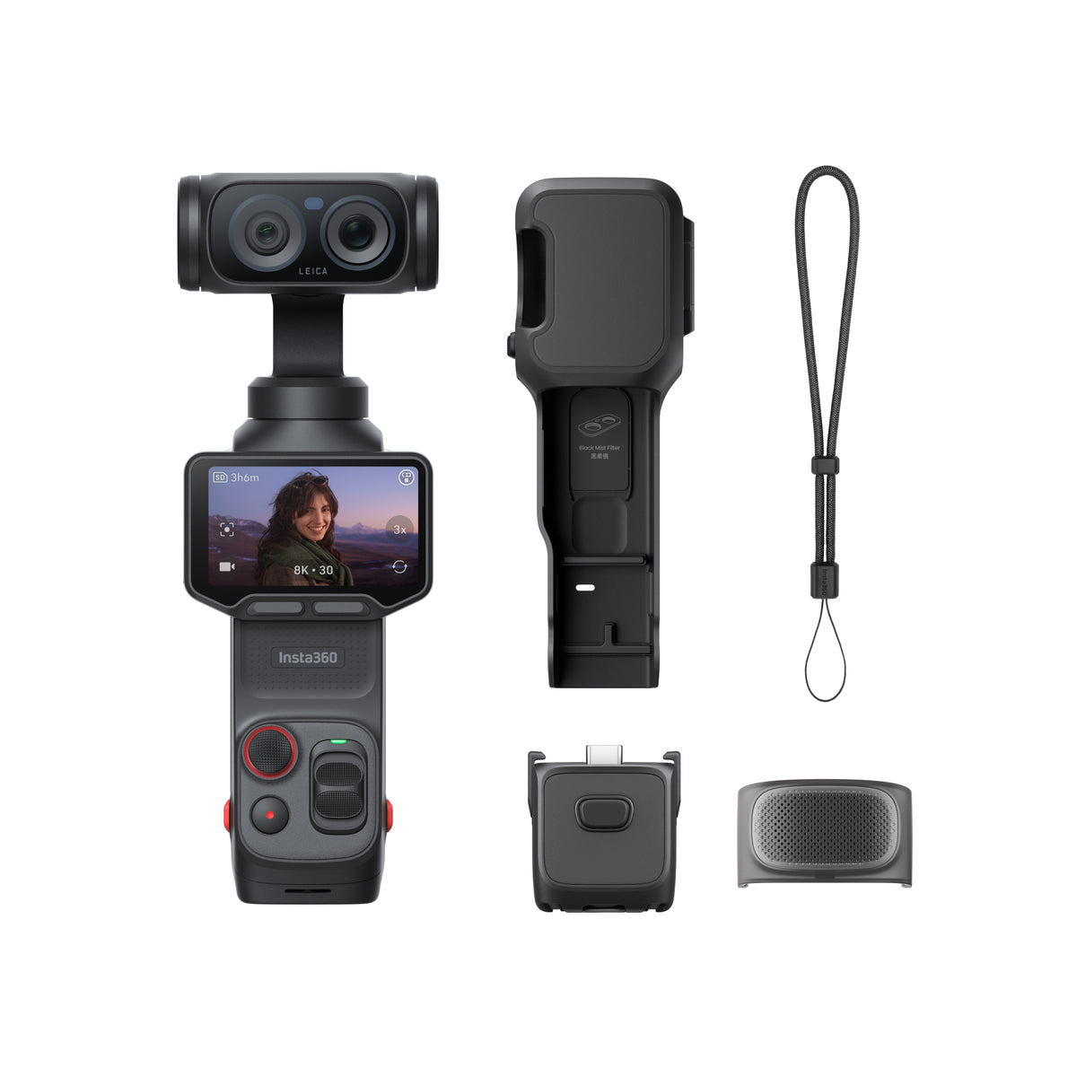 Insta360 Luna Ultra 8K מצלמת גימבל עדשה כפולה - דוגית