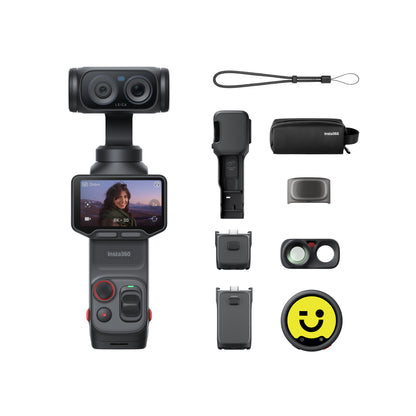 Insta360 Luna Ultra 8K Creator Bundle קיט מצלמת גימבל עדשה כפולה - דוגית