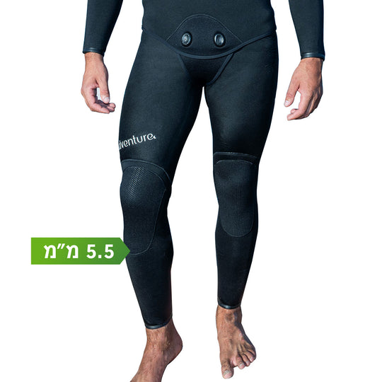 ADVENTURE Spearfishing Pants חלק תחתון לחליפת צלילה חופשית לדיג 5.5 מ"מ